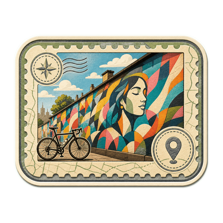 Street Art Spot collectible cycling badge