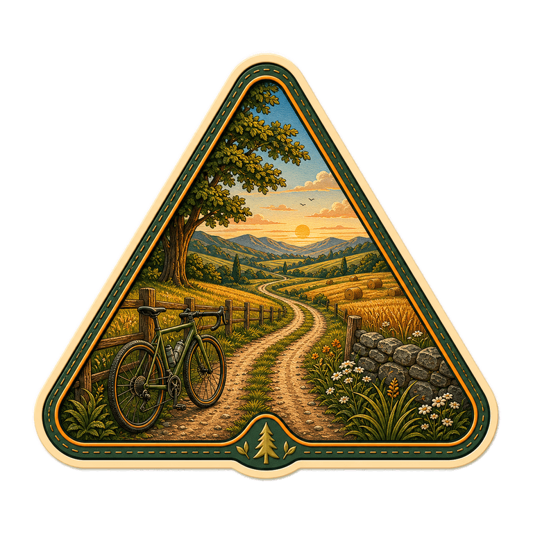 Field Road collectible cycling badge