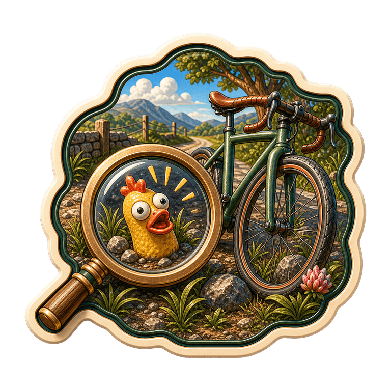 Yellow Hunt collectible cycling badge